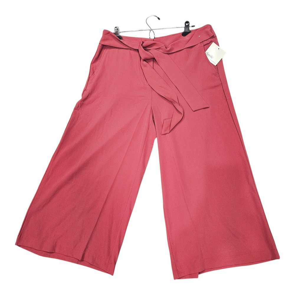 Classic Concepts Pants Women's Size 14 Coral Crop Wide Leg NWT